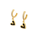 Aretes Black Heart