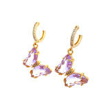 Aretes Butterfly Lila