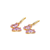 Aretes Butterfly Lila
