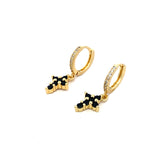 Aretes Cruz Black