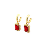 Aretes Cuadra Rubi