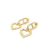 Aretes Emily Heart Gold