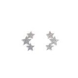 Aretes Triple Star Silver