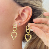 Aretes Emily Heart Gold